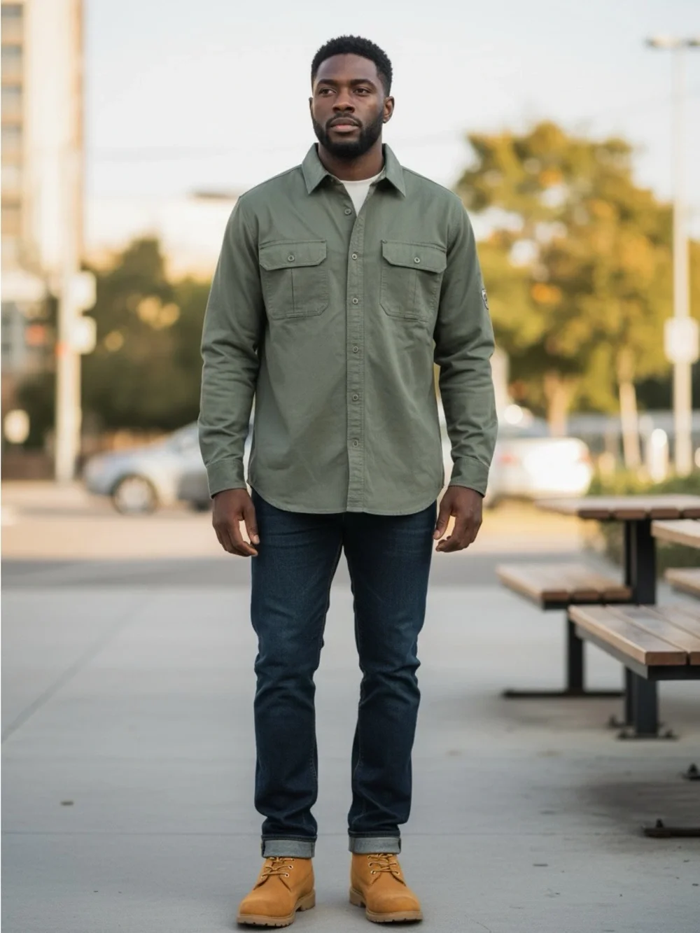 Legendary Whitetails Olive Green Utility Shirt Jacket